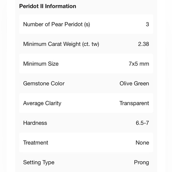 Sterling Silver and Peridot Green Gemstone Ring - Picture 10 of 14